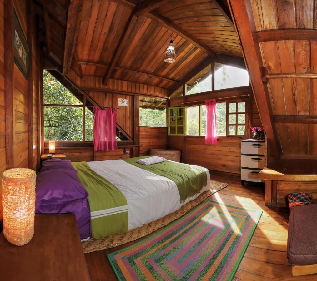 Mindo Eco Chalet Con Rio Y Cascada מראה חיצוני תמונה